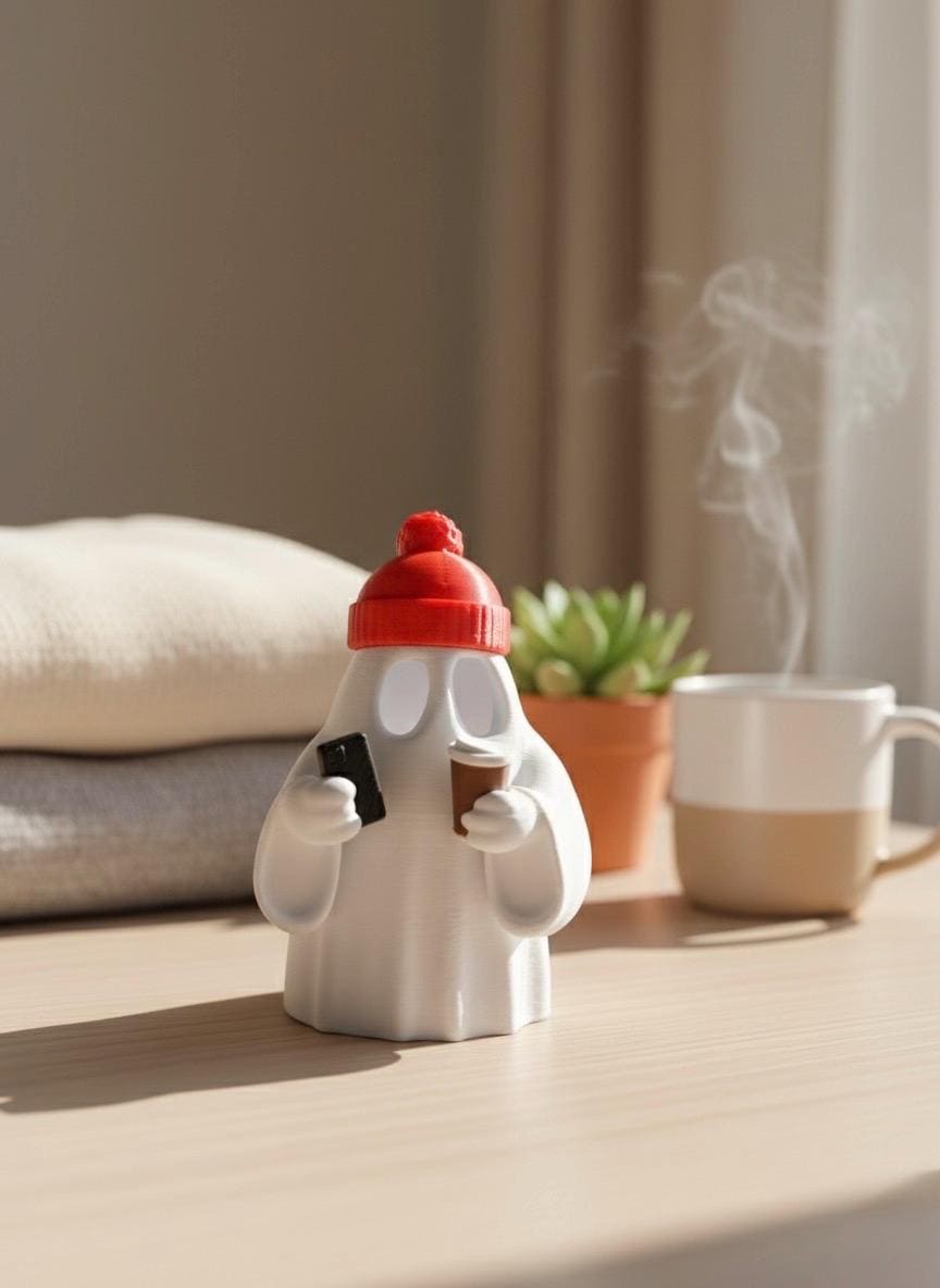 Modern Ghost tea light cover