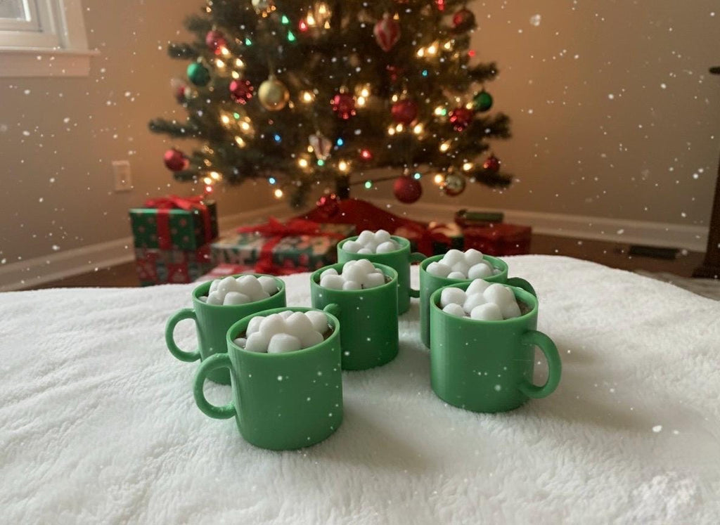 Mini hot cocoa cup for elf (2 pack)