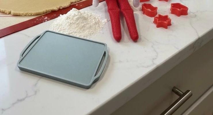 Elf cookie cutters and tray