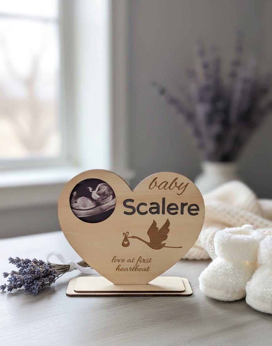 Personalized Family Photo Frame: Heart Accent