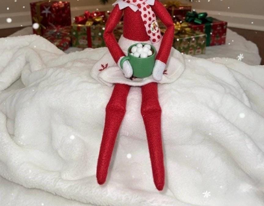 Mini hot cocoa cup for elf (2 pack)