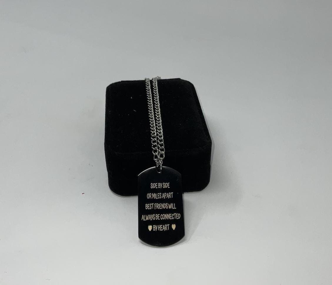 Custom Military Dog Tag Engraved Personalized Photo Picture neckless or keychain