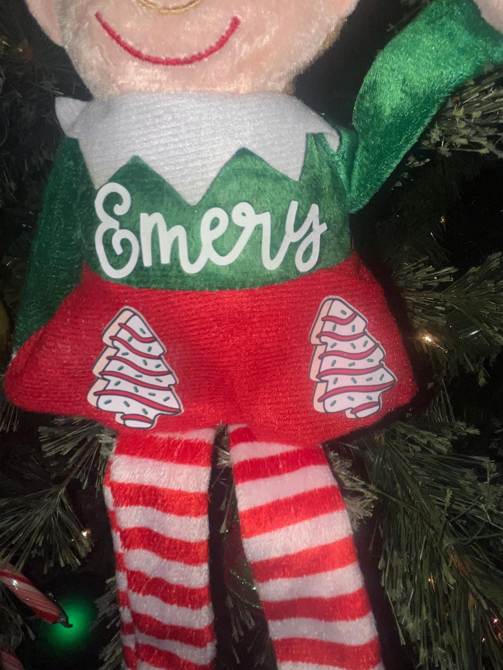 Personalized Plush Christmas Elf, Baby's First Christmas Gift