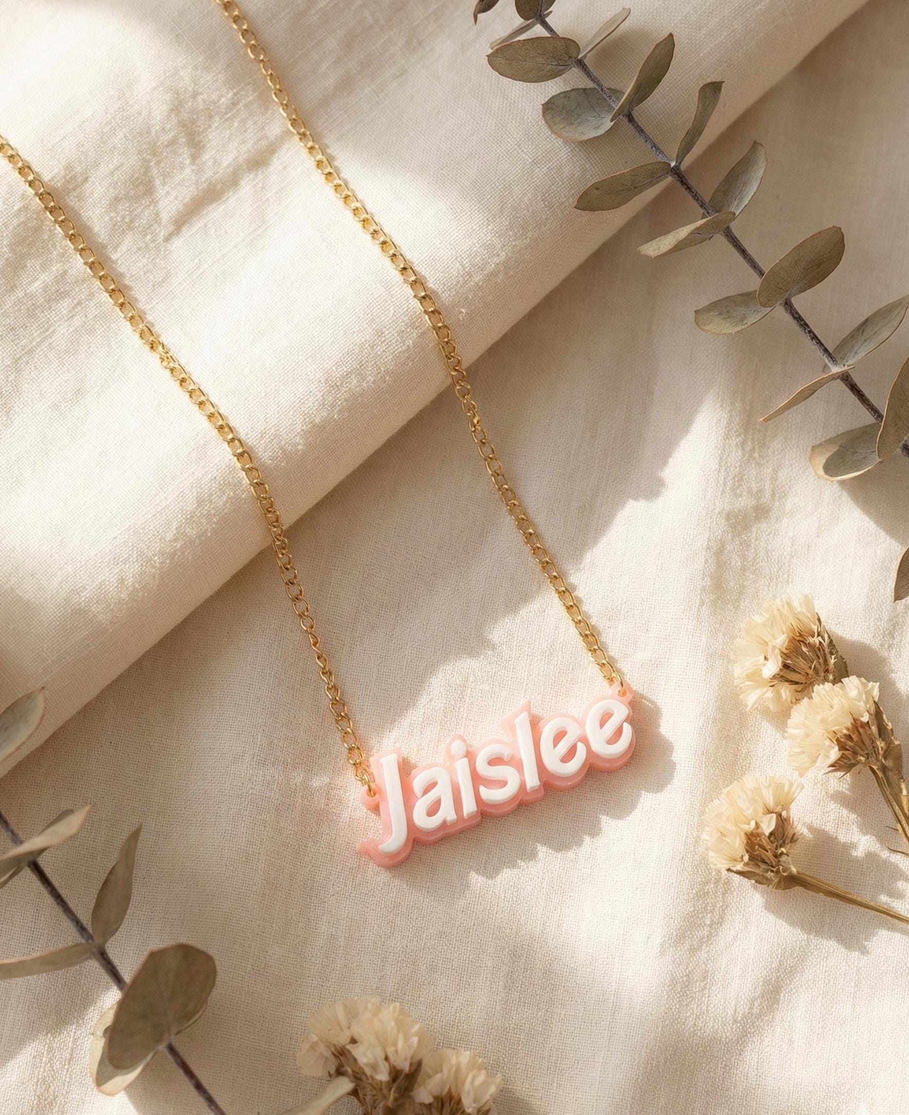 Custom Name Necklace for Women – Personalized Name Pendant Jewelry 3D printed