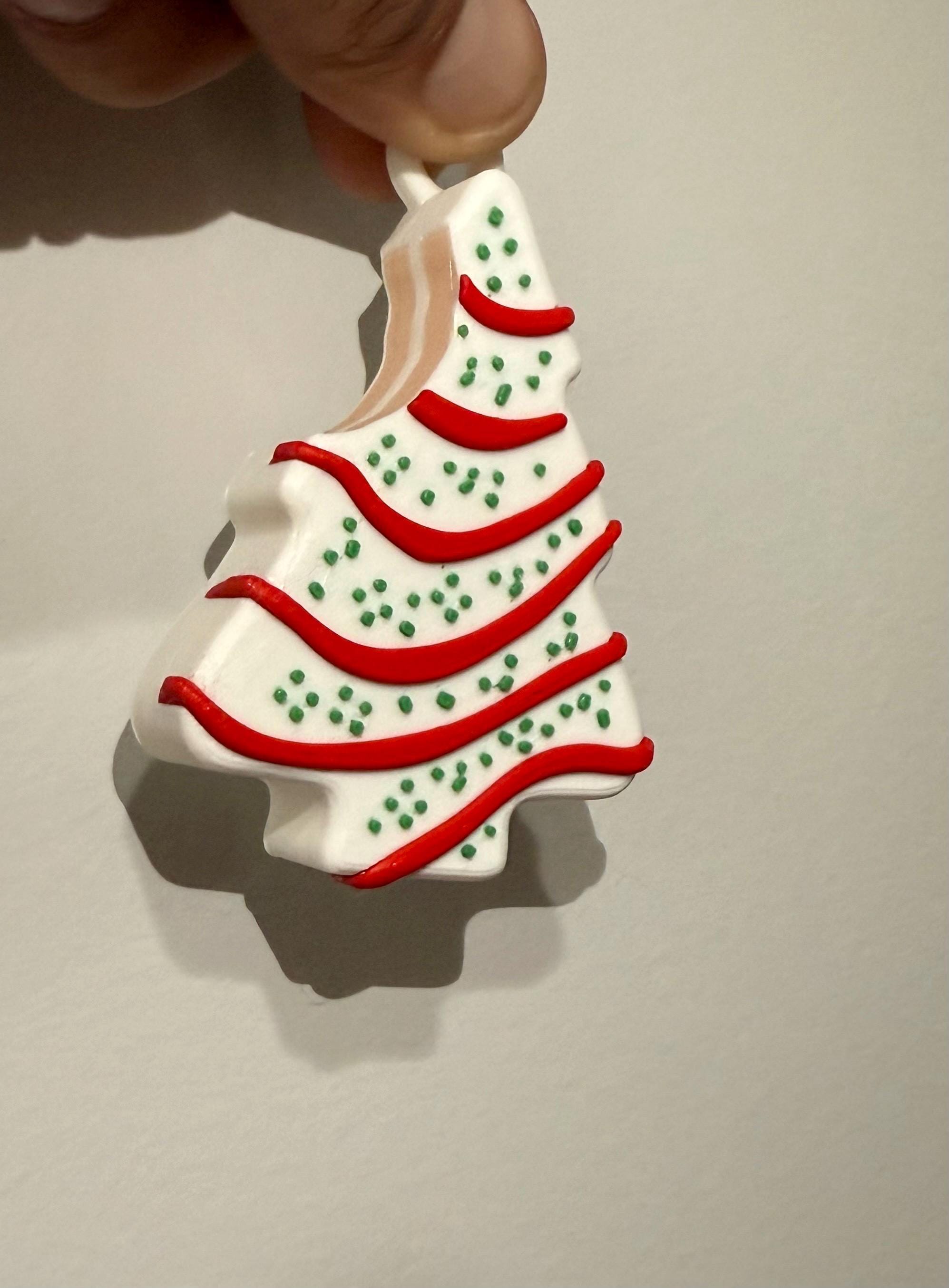 Christmas Tree Ornament | Cake Style Decoration 3D Printed (set of 2)