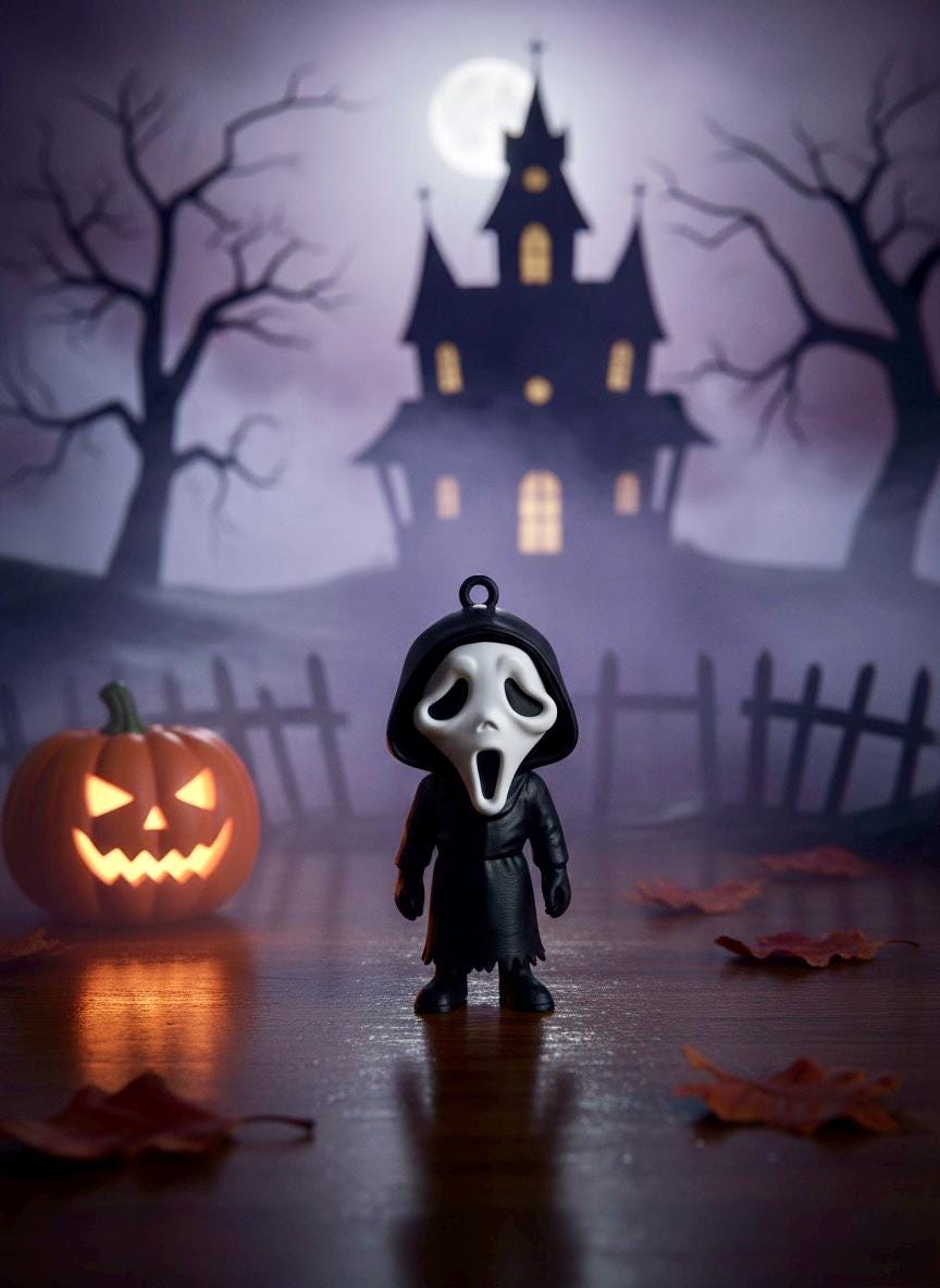 Ghostface Keychain: 3D Printed Horror Accessory