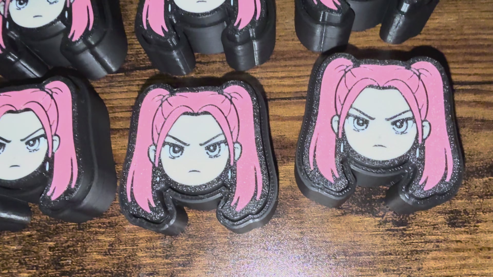 K-Pop Chibi Fidget Clicker - Cute Stress Relief Toy - 3D Printed Pocket Clicker - Idol-Inspired Desk Fidget